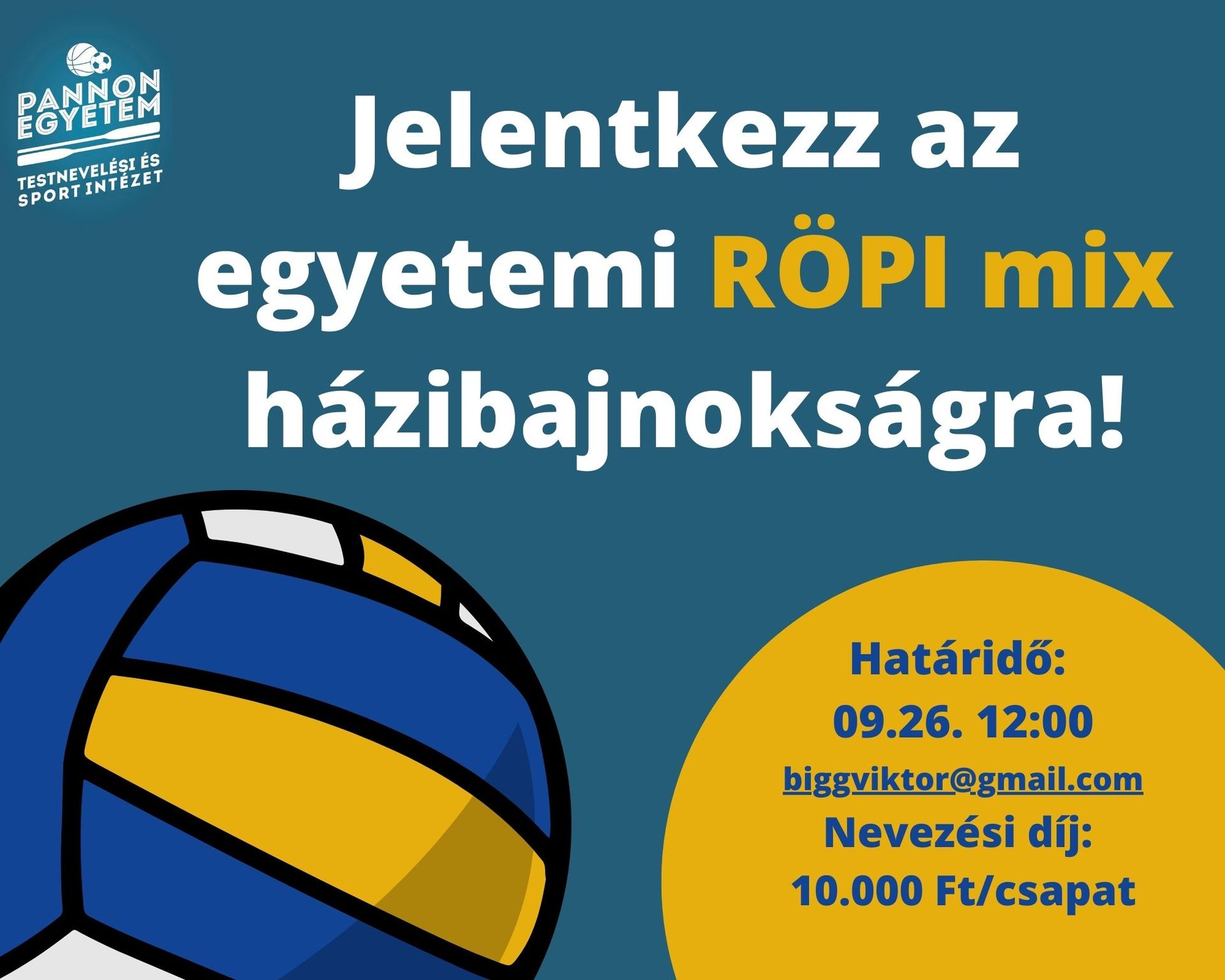 Röplabda mix házi bajnokság 2022 ősz