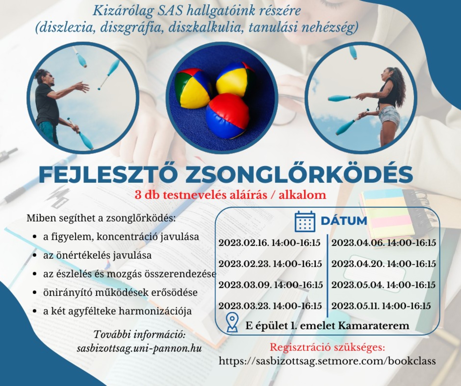 Fejlesztő zsonglőrködés kurzus