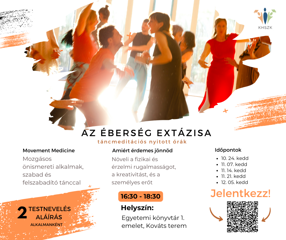 AZ ÉBERSÉG EXTÁZISA – táncmeditációs nyitott órák mindenkinek