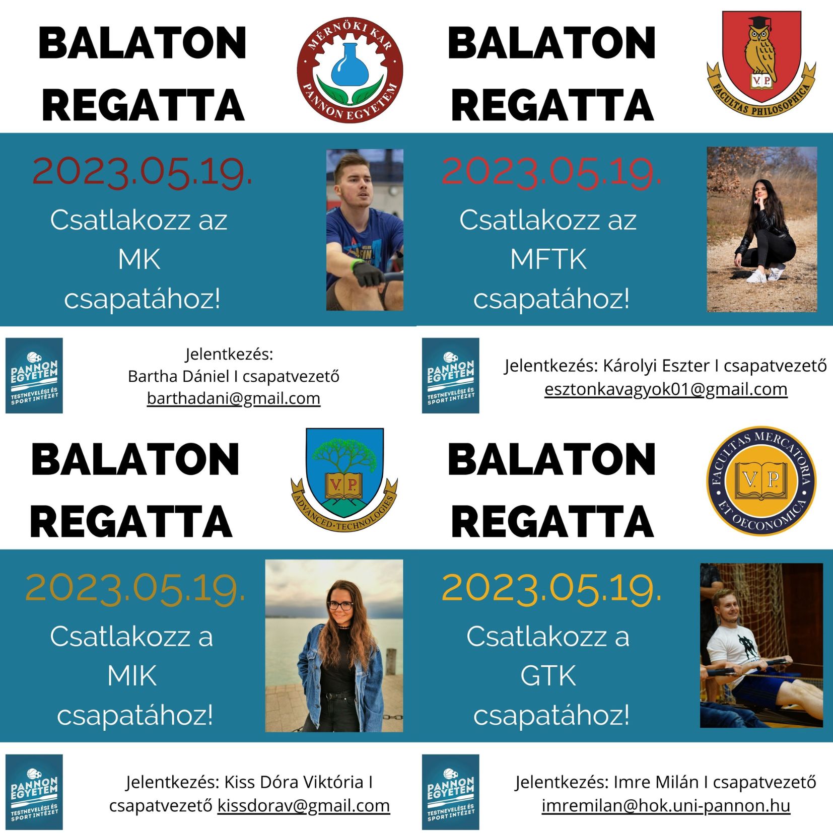 Balaton Regatta faculty team trainings