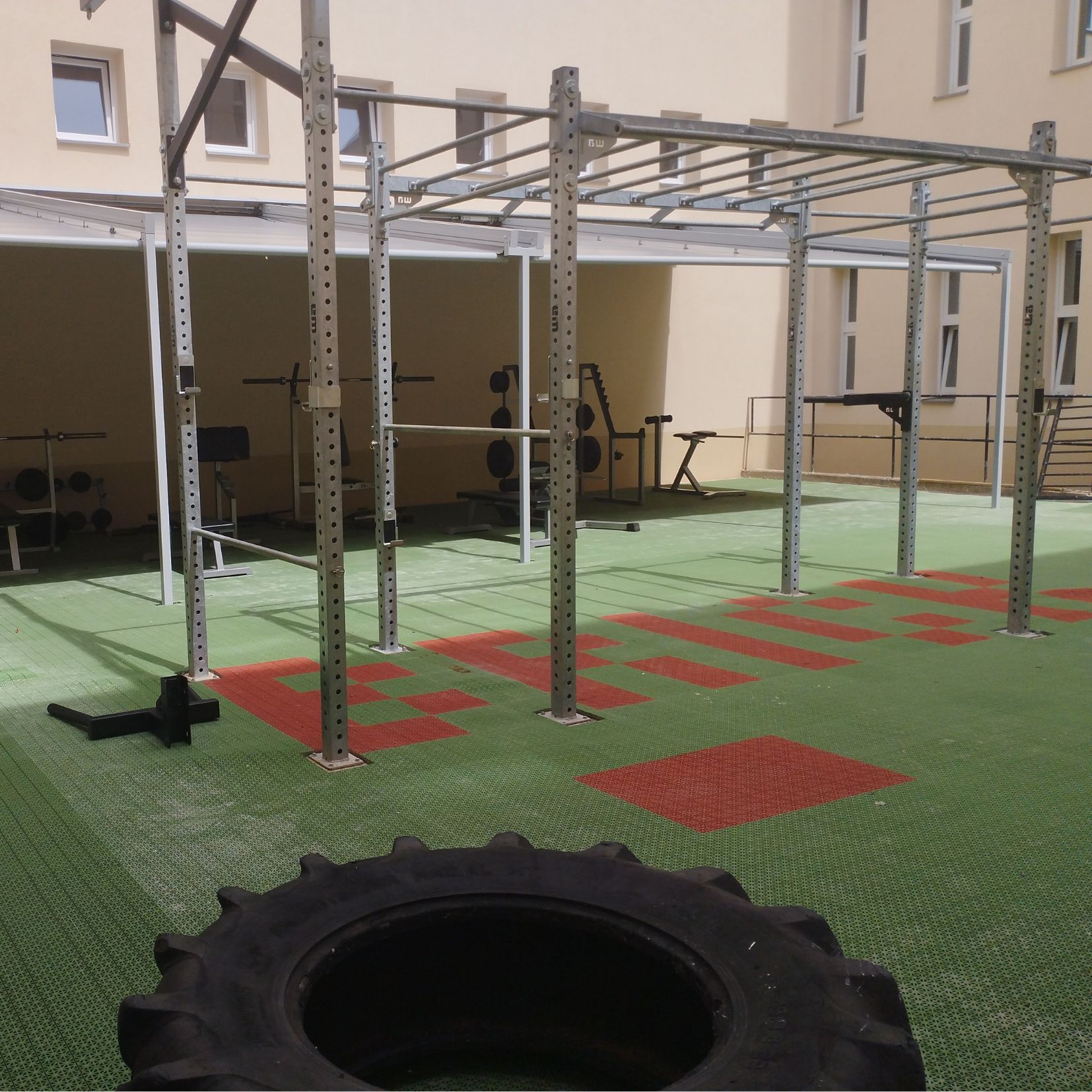 The BrickZone courtyard has been renovated