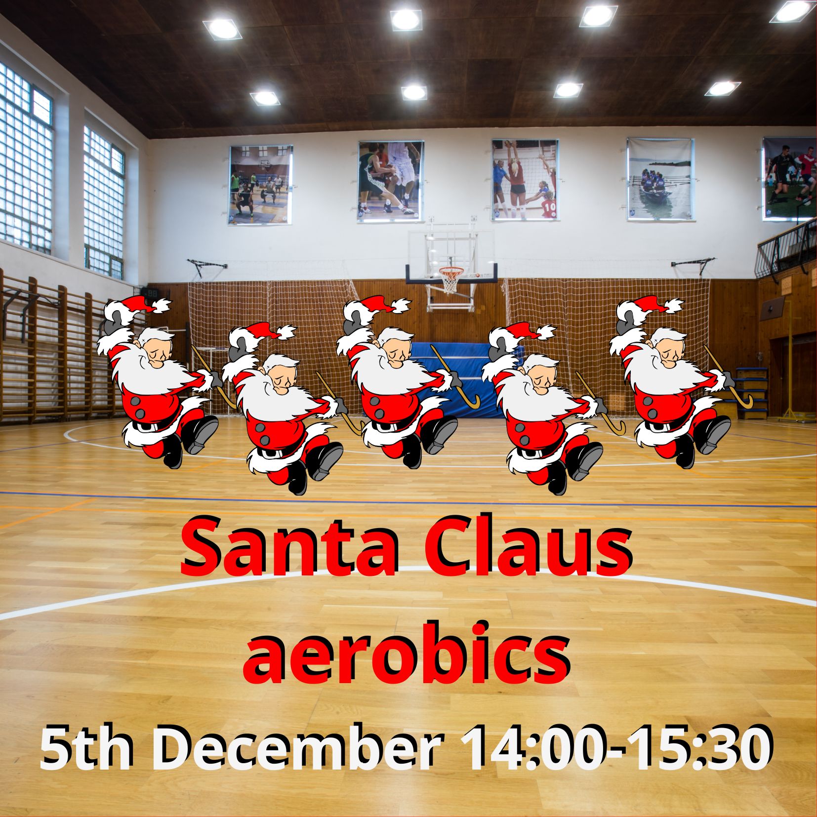 santa claus aerobics 2023