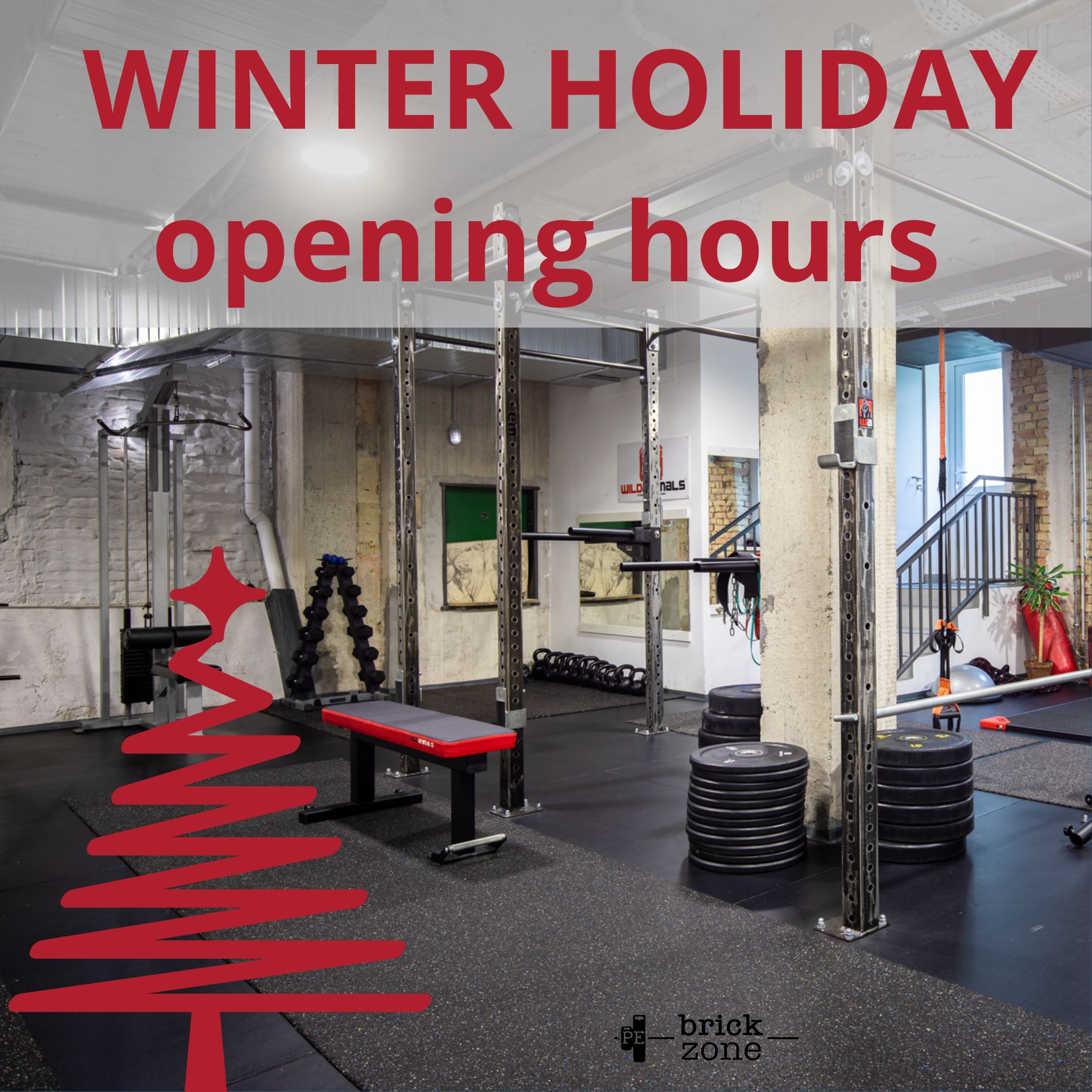 Winter break opening hours - Sports Institute