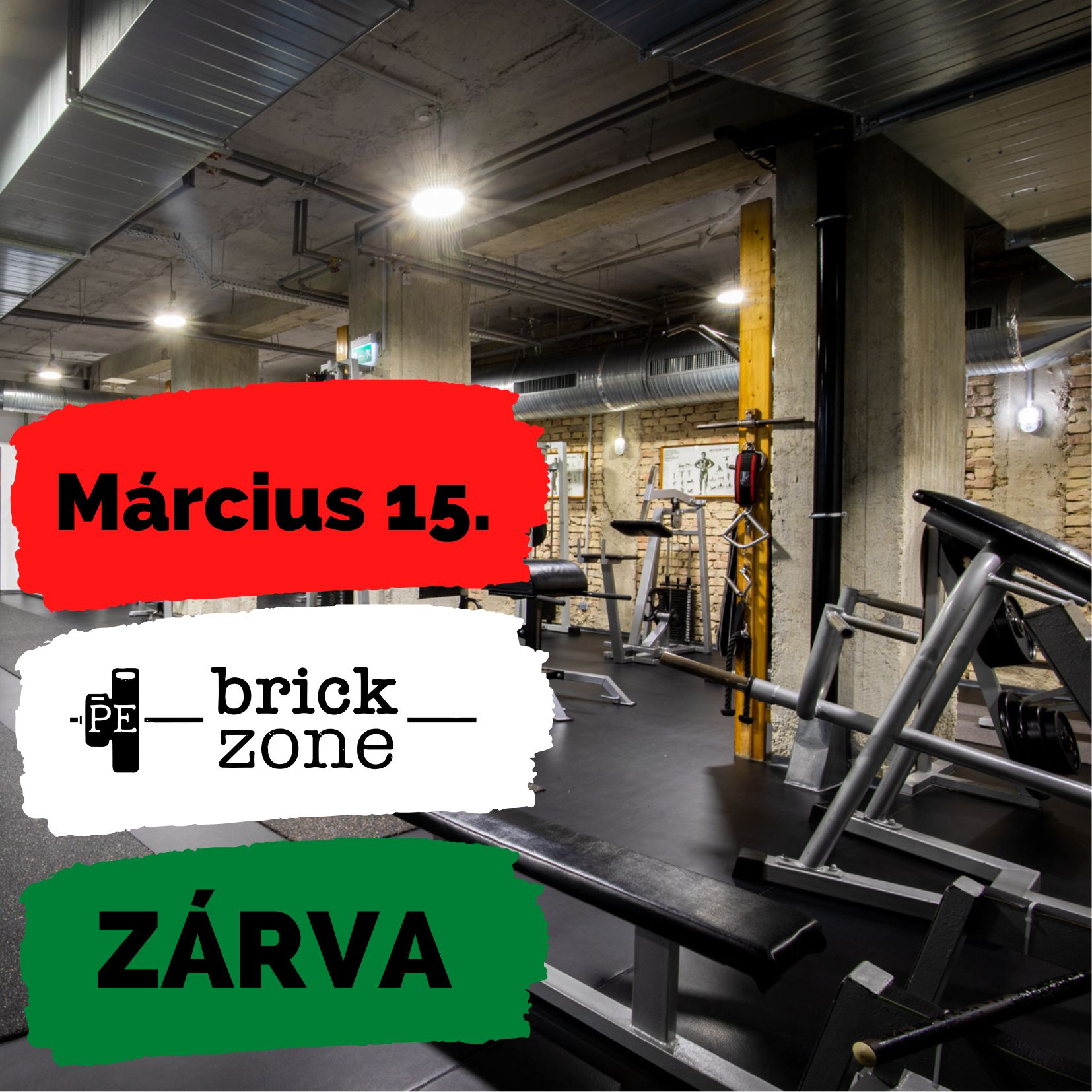 15 March University gym is closed