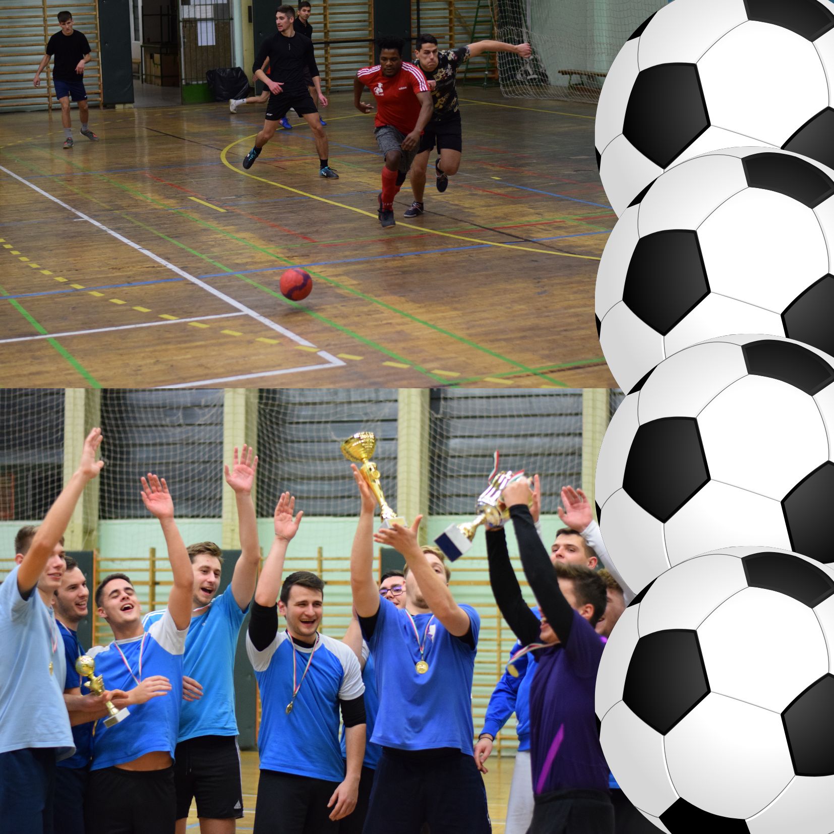 Gyertek szurkolni a Foci Házibajnokság negyeddöntőiben játszó csapatoknak!