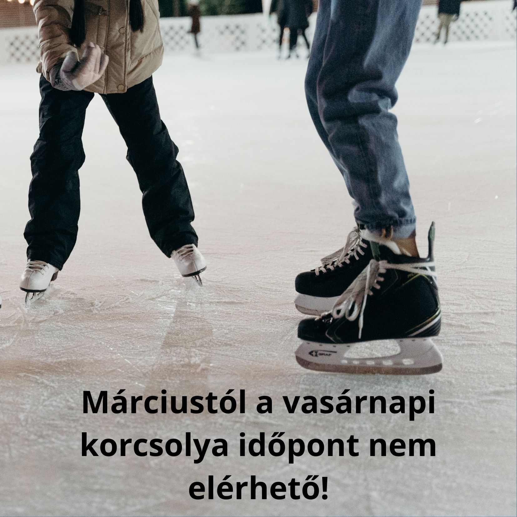 Korcsolya időpont változás