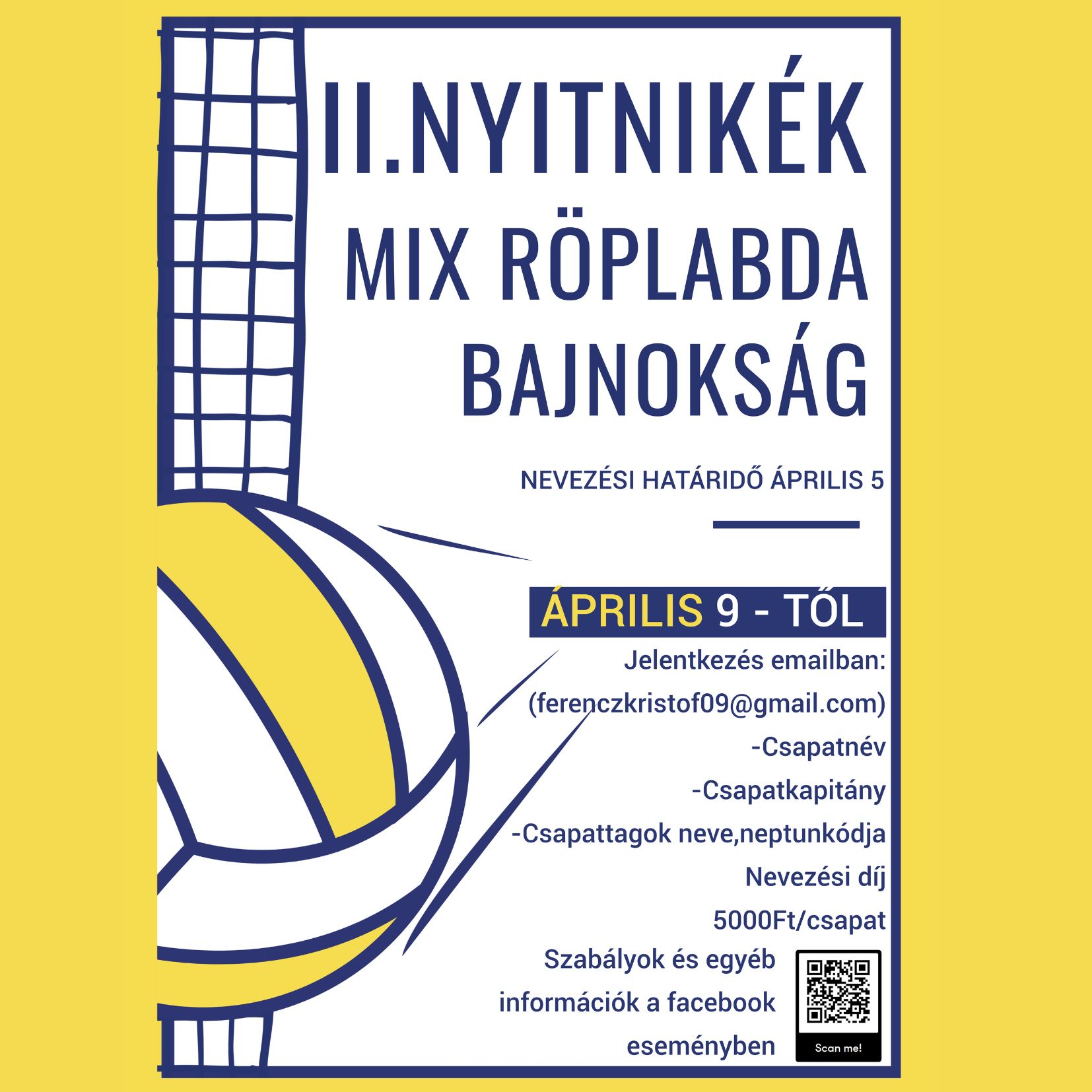 II. Nyitnikék Mix Röplabdabajnokság