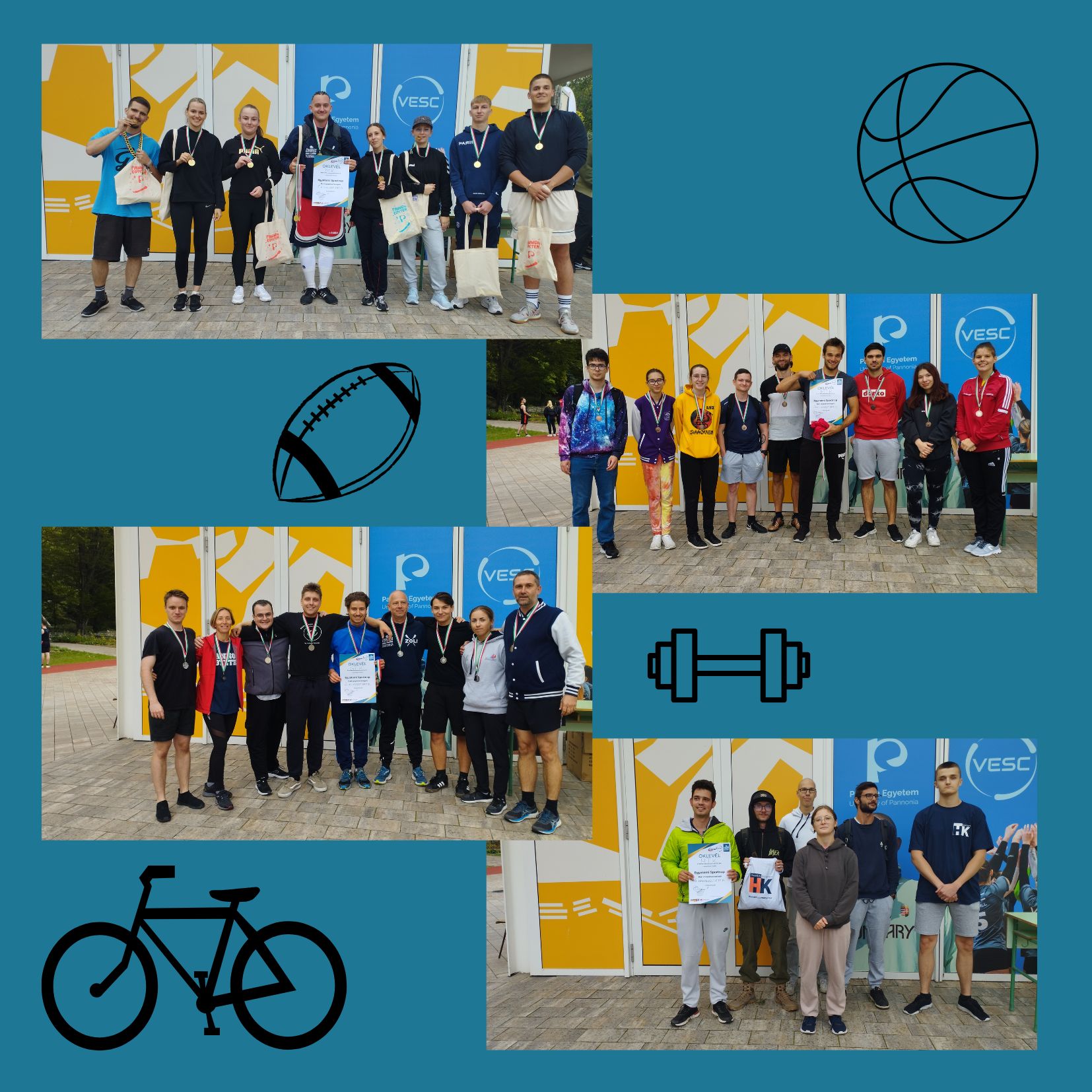 Egyetemi Sportnap Kari csapatverseny eredménye