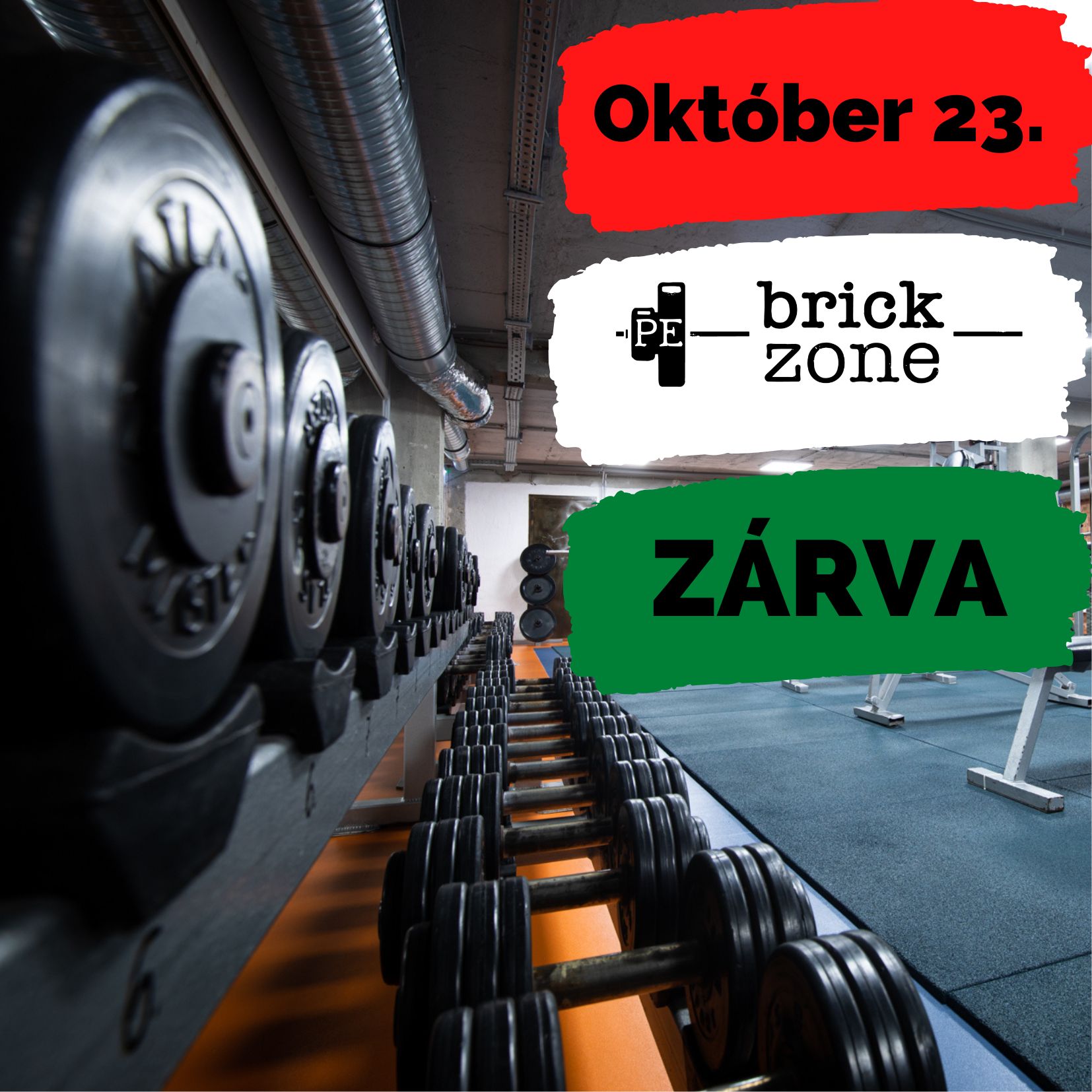 Október 23. zárvatartás