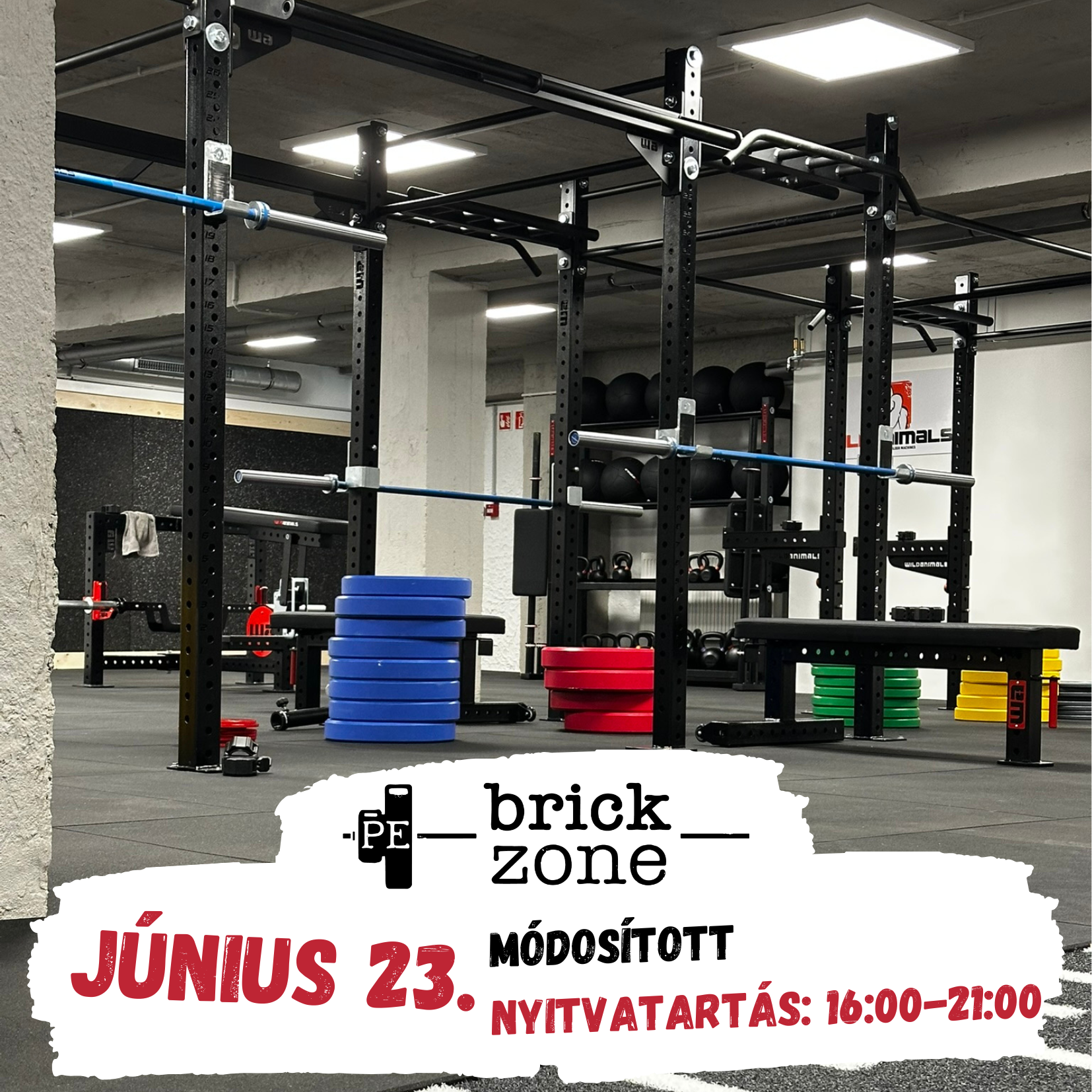 BrickZone június 23. - nyitvatartás módosulás